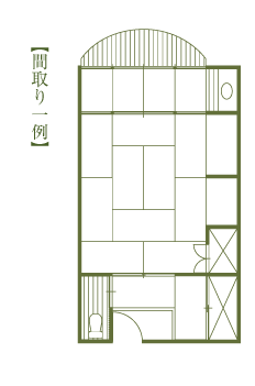 三密殿間取り例